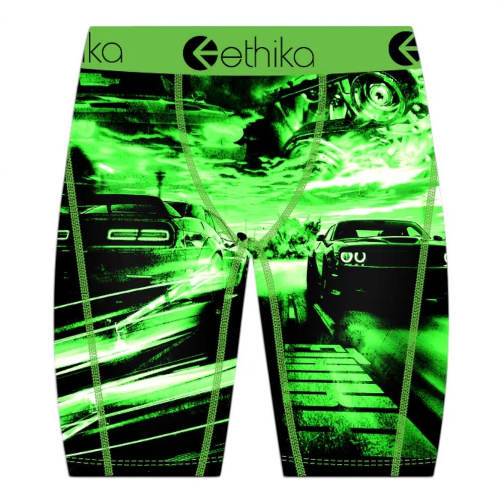 Ethika Breaking Out Dodge Charger Men's Mid Boxer Briefs 3XL